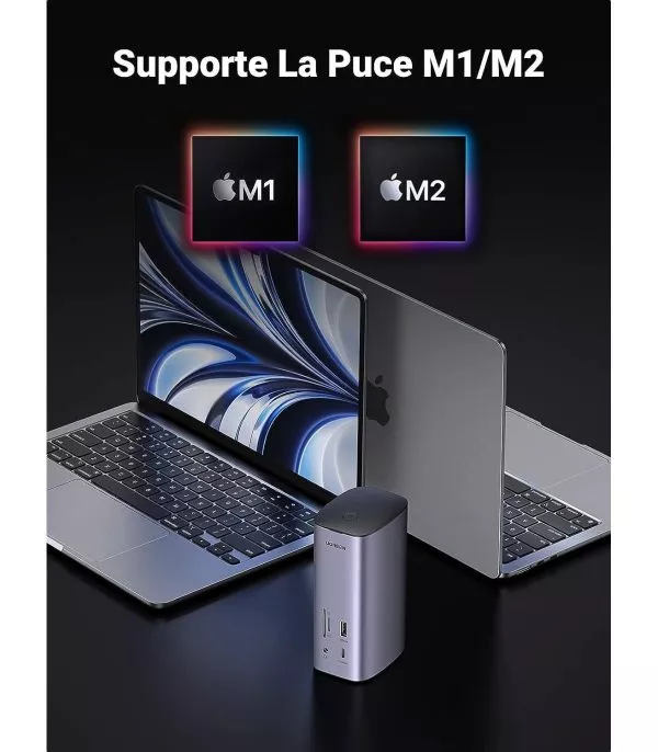 station d'accueil multifonctionnelle 12-en-1 Ugreen Revodok  (90325)