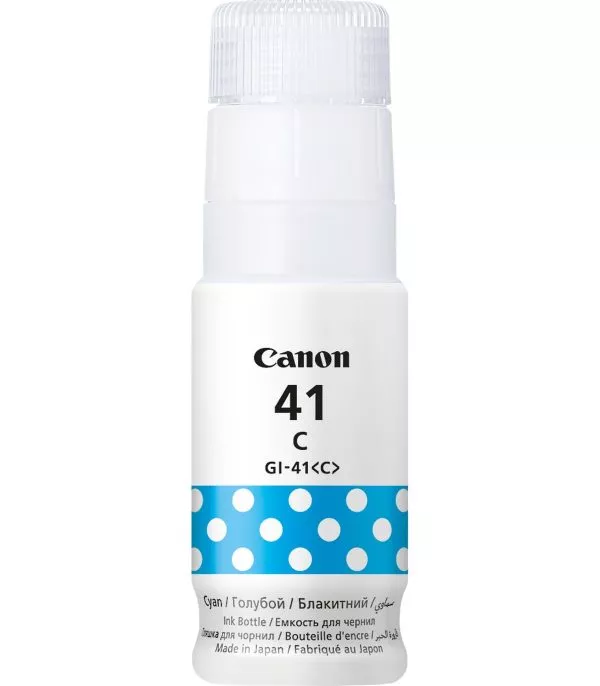 bouteille-d-encre-canon-gi-41c-cyan-d-origine-4543c001aa-1 Canon GI-41C Cyan Bouteille d'encre d'origine - 4543C001AA