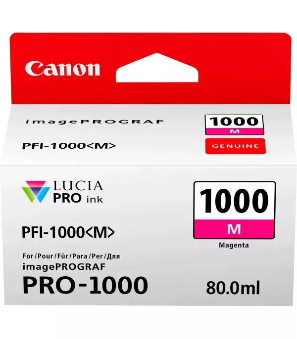 Canon PFI-1000M Magenta - Cartouche d'encre Canon d'origine (0548C001AA)