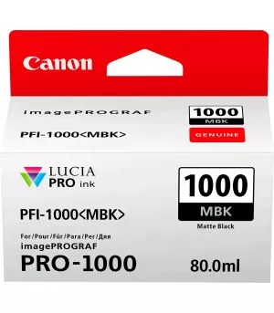 canon-pfi-1000mbk-noire-mate-cartouche-d-encre-canon-d-origine-0545c001aa Canon PFI-1000MBK Noire mate - Cartouche d'encre Canon d'origine (0545C001AA)