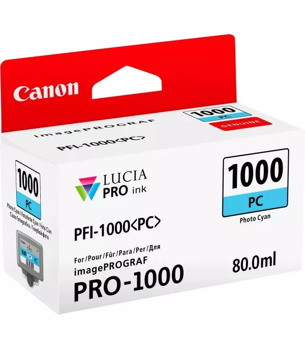 canon-pfi-1000pc-cyan-photo-cartouche-d-encre-canon-d-origine-0550c001aa-1 Canon PFI-1000PC Cyan photo - Cartouche d'encre Canon d'origine (0550C001AA)
