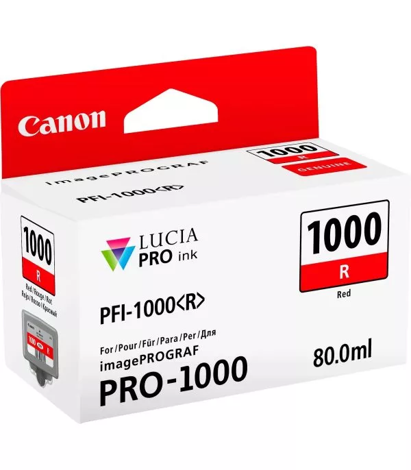 Canon PFI-1000R Rouge - Cartouche d'encre Canon d'origine (0554C001AA)