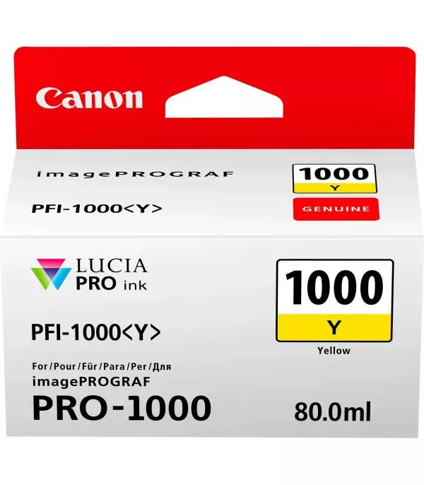 canon-pfi-1000y-jaune-cartouche-d-encre-canon-d-origine-0549c001aa-1 Canon PFI-1000Y Jaune - Cartouche d'encre Canon d'origine (0549C001AA)