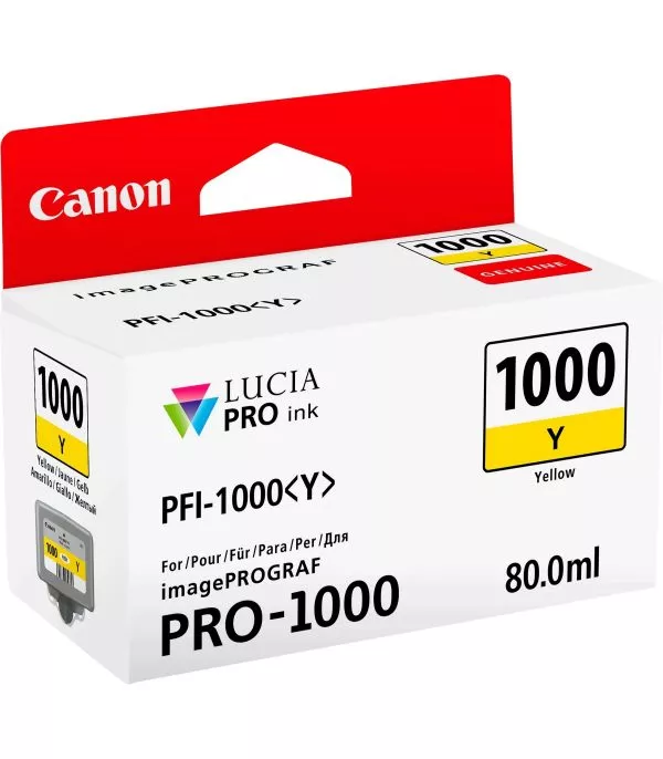 canon-pfi-1000y-jaune-cartouche-d-encre-canon-d-origine-0549c001aa Canon PFI-1000Y Jaune - Cartouche d'encre Canon d'origine (0549C001AA)