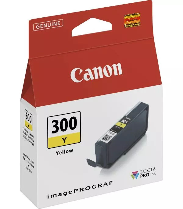 Canon PFI-300Y Jaune - Cartouche d'encre Canon d'origine (4196C001AA)