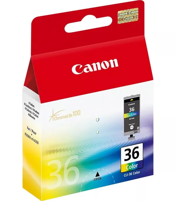 Cartouche d'encre Canon CLI-36 Couleurs - 1511B001AF