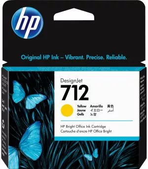 Cartouche d'encre HP 712 Jaune - 3ED69A