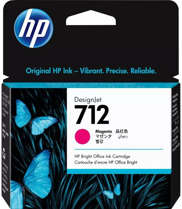 Cartouche d'encre HP 712 Magenta - 3ED68A