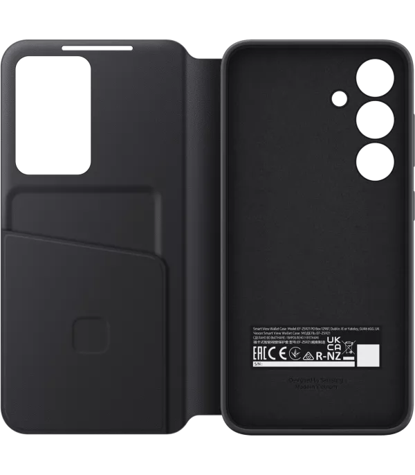Étui Smart View avec porte-carte Samsung pour Galaxy S24 (EF-ZS921CBEGWW)