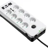 Multiprise parasurtenseur Eaton Boîtier de Protection PB8TUF 8 prises avec 2 portes de téléphone