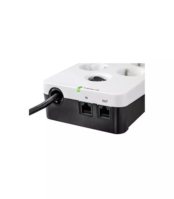 Multiprise parasurtenseur Eaton Boîtier de Protection PB8TUF 8 prises avec 2 portes de téléphone