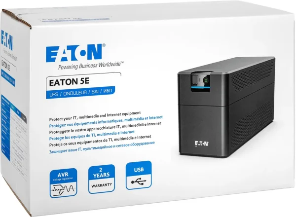 Onduleur Line-interactive Eaton 5E 1600 USB Gen2 - 900 W / 1600 VA - 4 prises FR (5E1600UF)