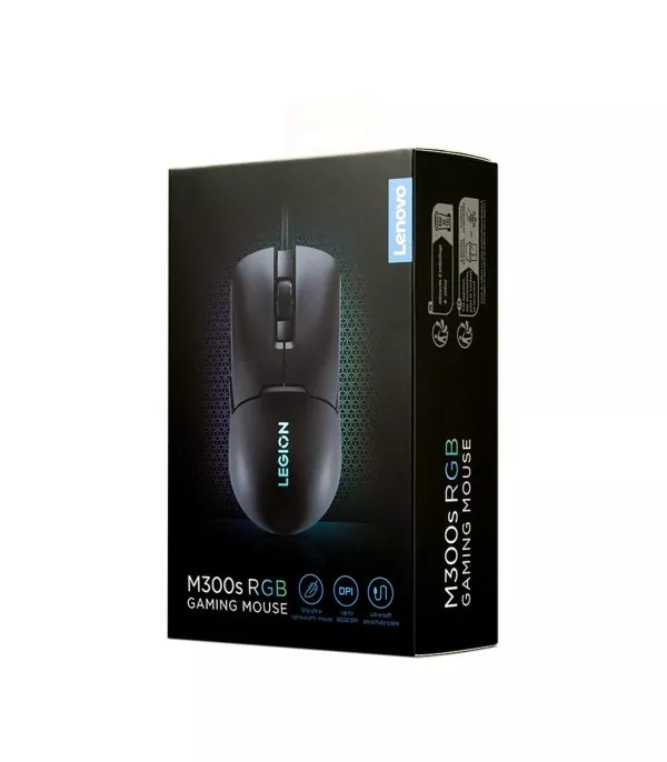 Souris Gaming Lenovo Legion M300s RGB – 8000 DPI, 6 boutons programmables, ultra-légère 57g (GY51H47350)