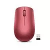 Souris sans fil Lenovo 530 rouge cerise – 1200 DPI, USB Nano, ambidextre (GY50Z18990)