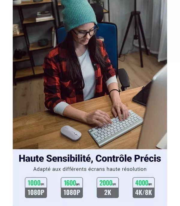 souris-sans-fil-ugreen-24ghz-90373-2 Souris sans fil Ugreen 2.4Ghz (90373)