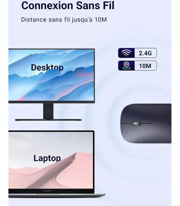 souris-sans-fil-ugreen-24ghz-90373-3 Souris sans fil Ugreen 2.4Ghz (90373)