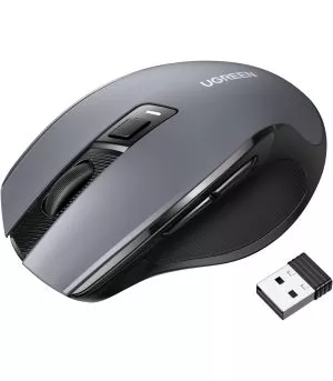Souris sans fil Ugreen Design Ergonomique 2.4GHz - Noir (90545)