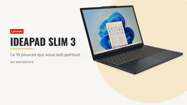 Ordinateur Portable Lenovo IdeaPad Slim 3 15IRH10 (83K100FDFE)