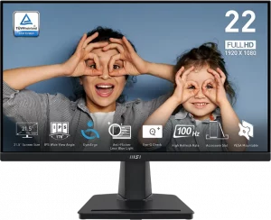 Écran 21.45” Full HD MSI Pro MP225 (9S6-3PC6CM-002)