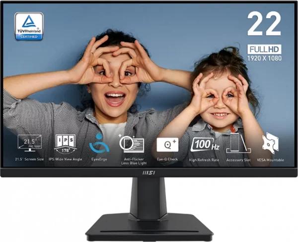 Écran 21.45” Full HD MSI Pro MP225 (9S6-3PC6CM-002)