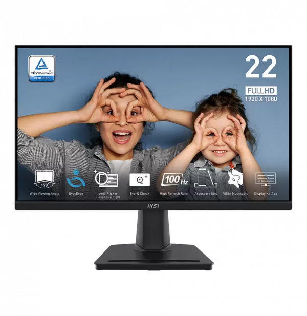 Écran 21.45” Full HD MSI Pro MP225V (9S6-3PE0CM-001)