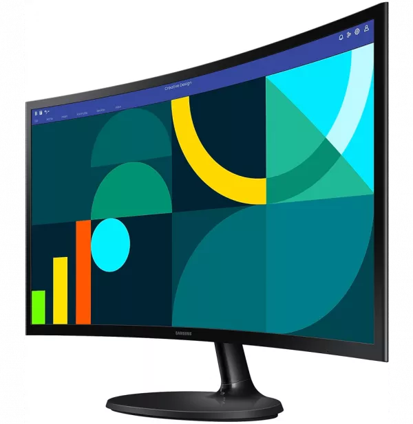 Écran 24" incurvé Full HD Samsung Essential S3 S36GD (LS24D360GAUXEN)