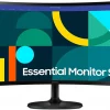 Écran 24" incurvé Full HD Samsung Essential S3 S36GD (LS24D360GAUXEN)