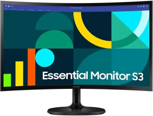 Écran 24" incurvé Full HD Samsung Essential S3 S36GD (LS24D360GAUXEN)