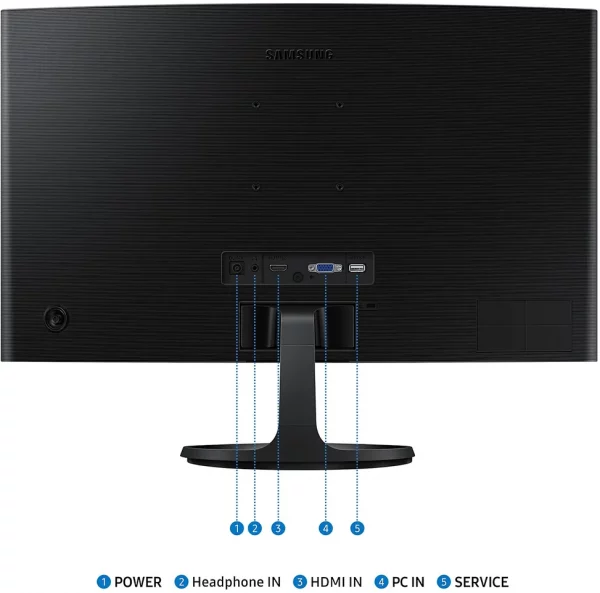 Écran 24" incurvé Full HD Samsung Essential S3 S36GD (LS24D360GAUXEN)