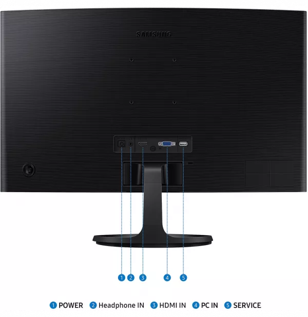 Écran 24" incurvé Full HD Samsung Essential S3 S36GD (LS24D360GAUXEN)