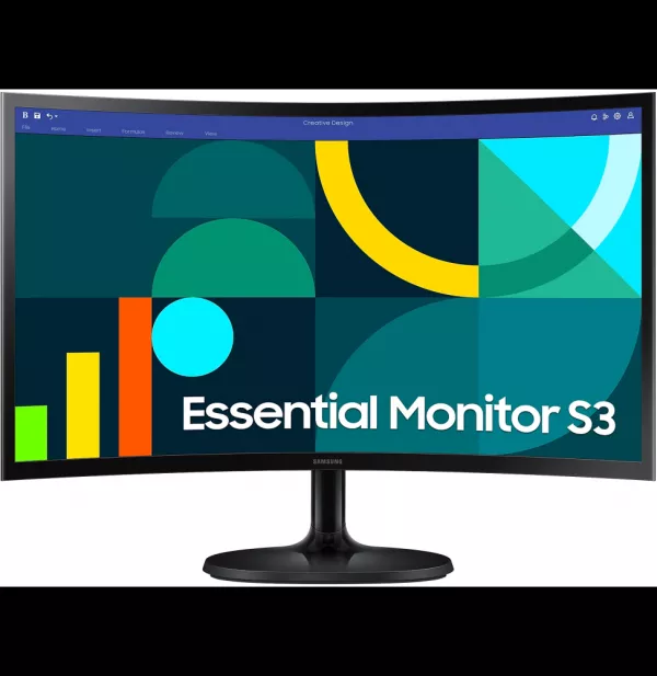 Écran 24" incurvé Full HD Samsung Essential S3 S36GD (LS24D360GAUXEN)