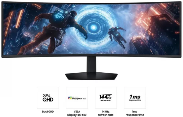 Écran 49" DQHD incurvé Gaming Samsung Odyssey G9 G91F (LS49FG910EUXEN)