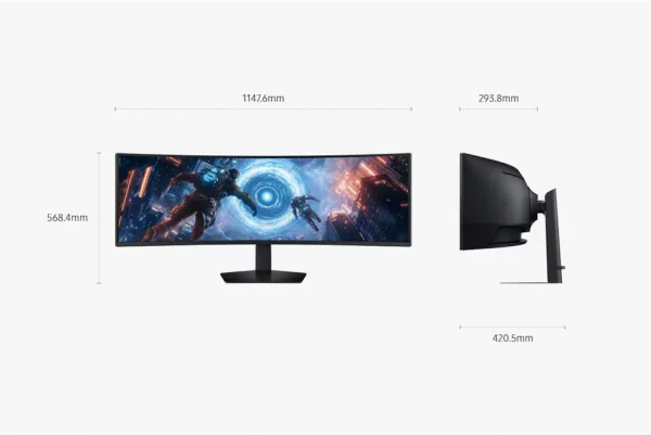 Écran 49" DQHD incurvé Gaming Samsung Odyssey G9 G91F (LS49FG910EUXEN)