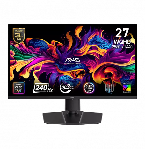 Écran Gaming 27" WQHD MSI MAG 273QP QD-OLED X24 (9S6-3CE69H-010)
