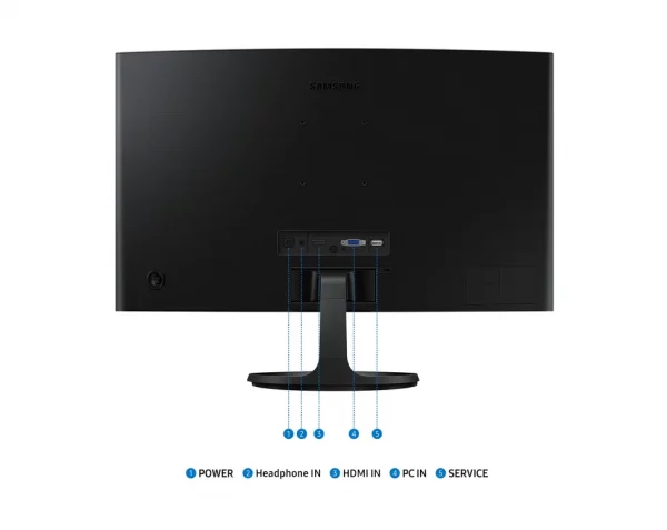 Écran incurvé 24" Samsung Essential S3 S36GD FHD serie D (LS24D362GAMXUE)