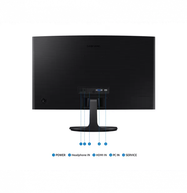 Écran incurvé 24" Samsung Essential S3 S36GD FHD serie D (LS24D362GAMXUE)