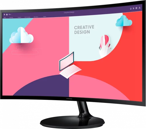 Écran incurvé 27" Samsung Essential Curved Monitor S3 (LS27C360EAMXZN)