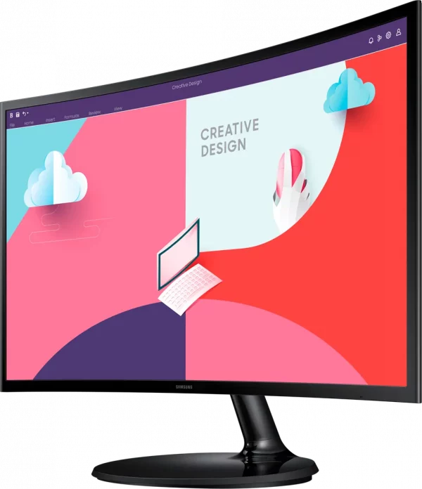 Écran incurvé 27" Samsung Essential Curved Monitor S3 (LS27C360EAMXZN)
