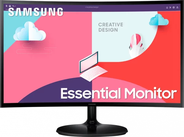 Écran incurvé 27" Samsung Essential Curved Monitor S3 (LS27C360EAMXZN)