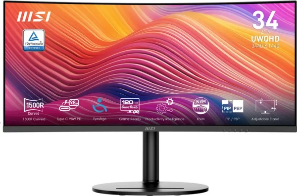 Écran incurvé 34" UWQHD MSI MD342CQP (9S6-3PC59H-027)