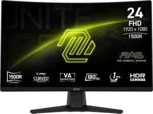 Écran incurvé Gaming 24" Full HD MSI MAG 242C (9S6-3BC31T-001)