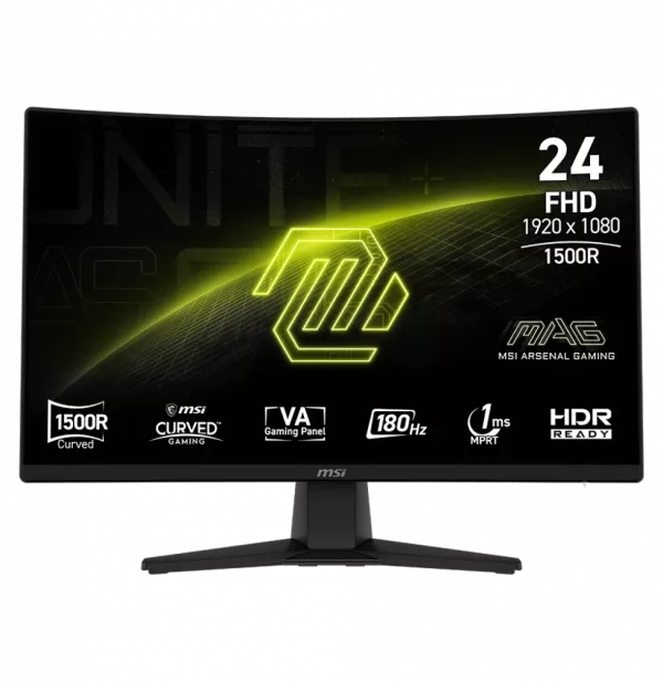 Écran incurvé Gaming 24" Full HD MSI MAG 242C (9S6-3BC31T-001)