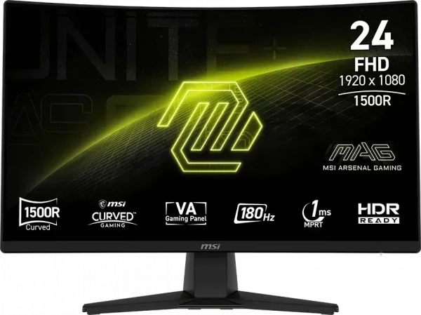 Écran incurvé Gaming 24" Full HD MSI MAG 242C (9S6-3BC31T-009)