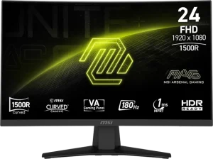Écran incurvé Gaming 24" Full HD MSI MAG 244C (9S6-3BB31H-029)