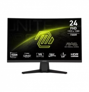 Écran incurvé Gaming 24" Full HD MSI MAG 244C (9S6-3BB31H-029)