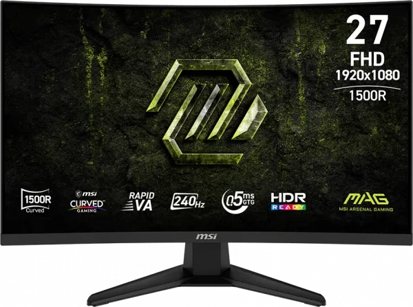 Écran incurvé Gaming 27" Full HD MSI MAG 275CF X24 (9S6-3CE91H-012)