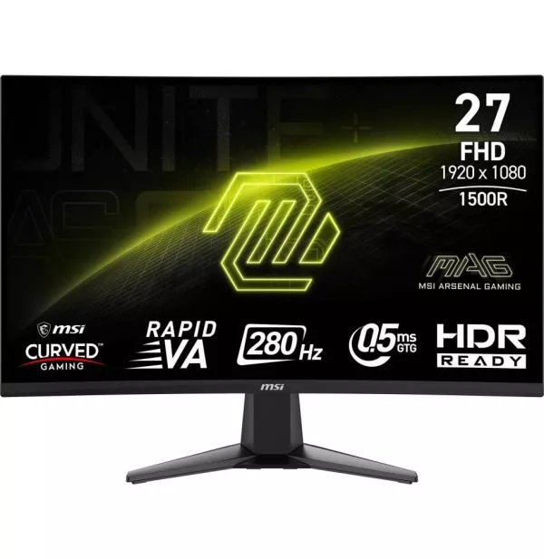 Écran incurvé Gaming 27" Full HD MSI MAG 276CXF (9S6-3CE01M-014)