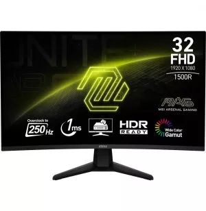 Écran incurvé Gaming 32" Full HD MSI MAG 32C6X (9S6-3DD41M-010)