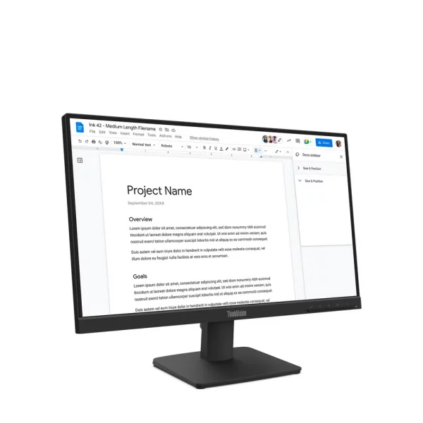 Écran Plat 22" Lenovo ThinkVision S22-4e FullHD (64CBKAT6EU)
