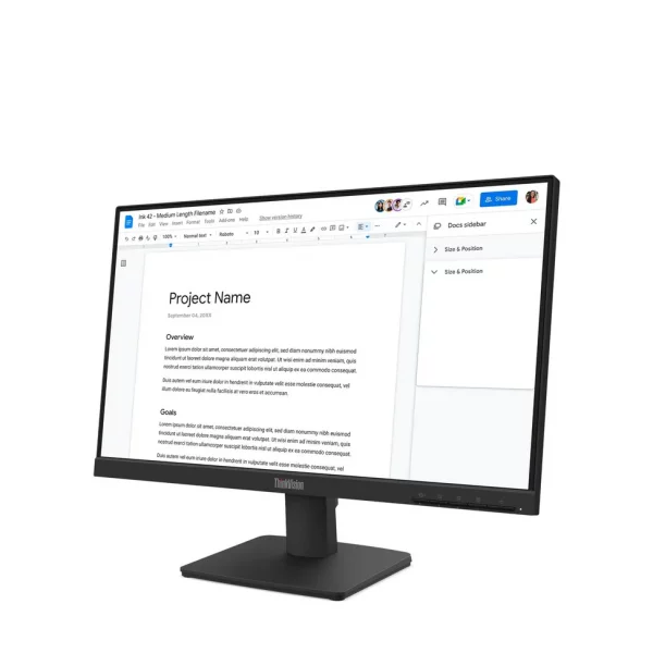 Écran Plat 22" Lenovo ThinkVision S22-4e FullHD (64CBKAT6EU)
